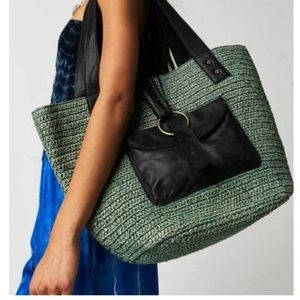 Free people En Riva Raffia Tote